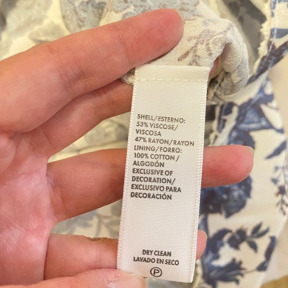 NWT Rebecca Minkoff Natalia Dress Blue White Floral Size S - Picture 6 of 7